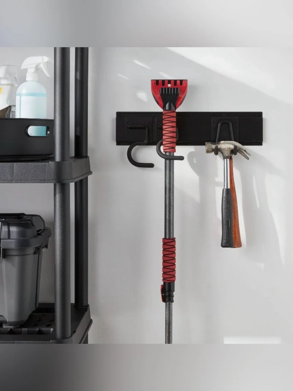 Heavy Duty Garage Tool Hook and Rail Kit